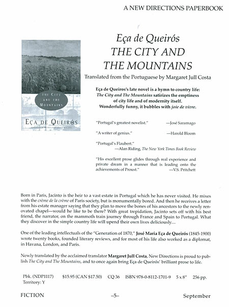 A Cidade e as Serras em inglês