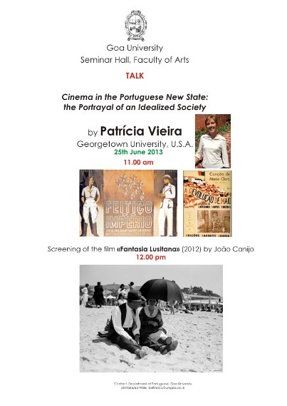 Palestra sobre Cinema Português e o Estado Novo na Universidade de Goa