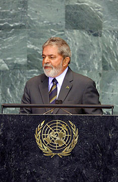 O Presidente brasileiro, Luís Inácio Lula da Silva